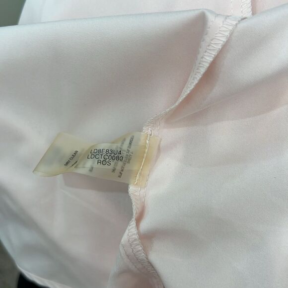 Karl Lagerfeld Paris Pink Casual Dress Sleeveless Sheer Floral Lace Embroidered - Picture 10 of 12